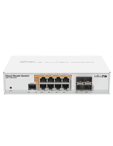 Коммутатор маршрутизатора MikroTik CRS112-8P-4S-IN, Белый