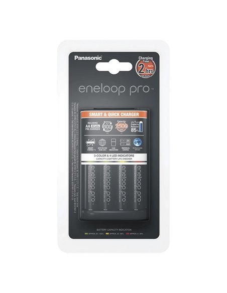 Încărcător Acumulatori Panasonic K-KJ55HCD40E, Negru