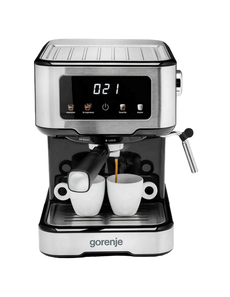 Кофеварка рожковая Gorenje ESCM15CD, 1100Вт, Нержавеющая сталь