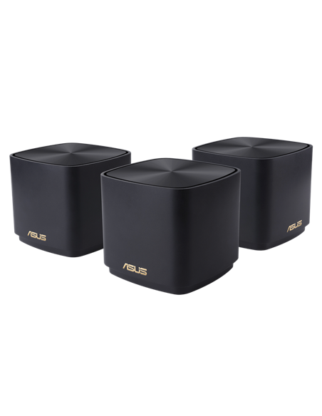 Домашняя Mesh Wi-Fi система ASUS ZenWiFi XD4 Plus (B-2-PK), Wi-Fi, Чёрный