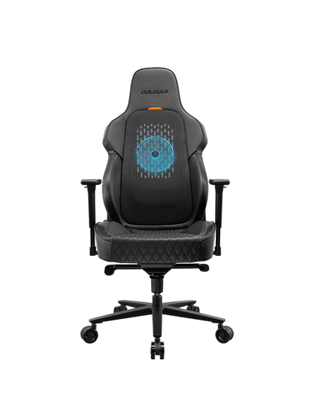 Игровое кресло Cougar NxSys AERO, Искусственная кожа, Чёрный