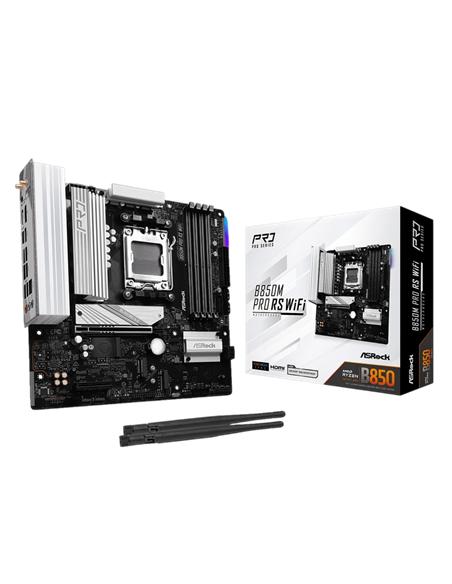 Материнская плата ASRock B850M PRO RS WIFI, AM5, AMD B850, Micro-ATX