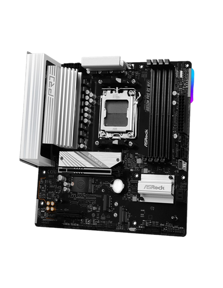 Материнская плата ASRock B850M PRO RS WIFI, AM5, AMD B850, Micro-ATX