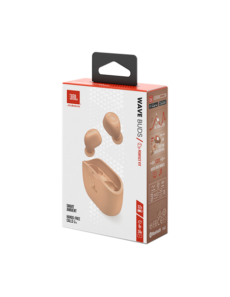 Наушники JBL Wave Buds, Бежевый