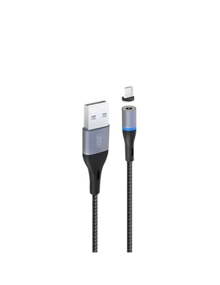 Кабель для зарядки и синхронизации XO NB125, USB Type-A/USB Type-C, 1м, Чёрный