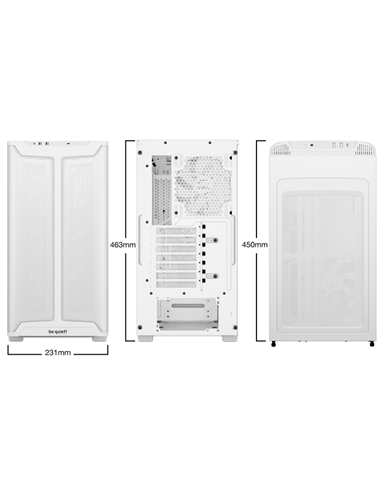 Компьютерный корпус be quiet! Pure Base 501 DX, Midi-Tower, Без блока питания, Белый