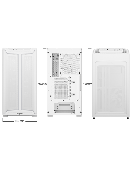 Компьютерный корпус be quiet! Pure Base 501 DX, Midi-Tower, Без блока питания, Белый