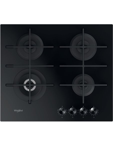 Plită pe gaz Whirlpool GOWL 628/NB, Negru