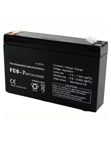 Acumulator UPS Ultra Power GP, 6V, 7Ah