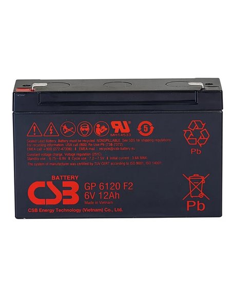 Acumulator UPS Ultra Power GP, 6V, 12Ah