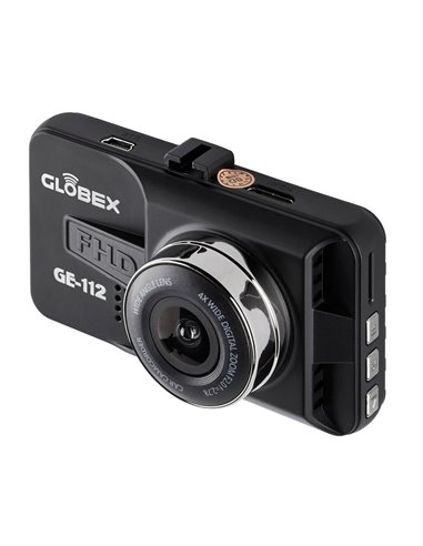 Cameră auto DVR Globex GE-112, Full-HD 1080P, Negru