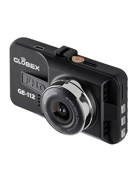 Cameră auto DVR Globex GE-112, Full-HD 1080P, Negru