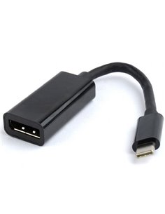 Adaptor Video Cablexpert A-CM-DPF-01, Type-C - DisplayPort (F), 0,15m, Negru 2