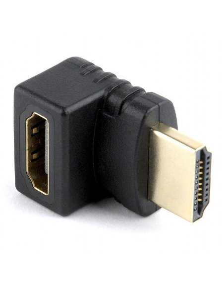 Видеоадаптер Cablexpert A-HDMI270-FML, HDMI (M) - HDMI (F), Чёрный