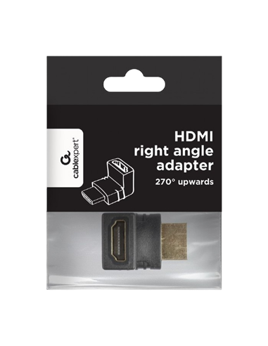 Видеоадаптер Cablexpert A-HDMI270-FML, HDMI (M) - HDMI (F), Чёрный
