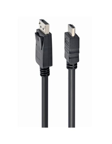 Cablu Video Cablexpert CC-DP-HDMI-5M, DisplayPort (M) - HDMI (M), 5m, Negru