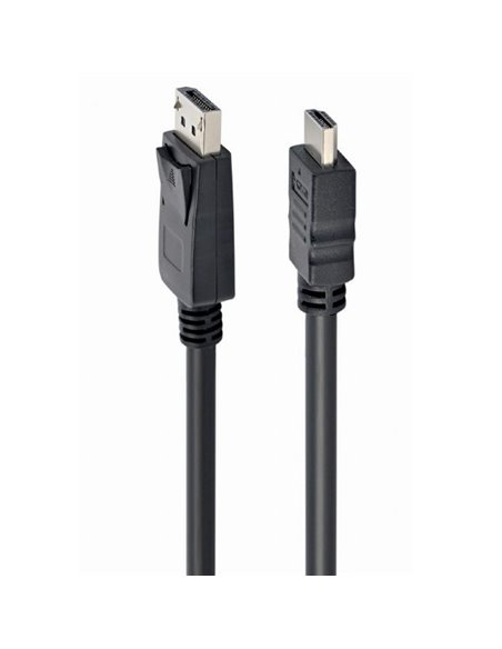 Видео кабель Cablexpert CC-DP-HDMI-5M, DisplayPort (M) - HDMI (M), 5м, Чёрный