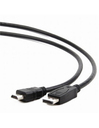 Видео кабель Cablexpert CC-DP-HDMI-5M, DisplayPort (M) - HDMI (M), 5м, Чёрный