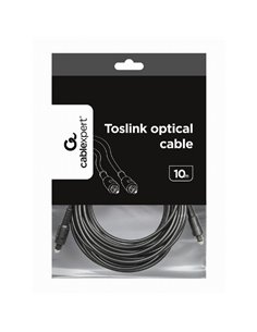 Аудиокабель Cablexpert CC-OPT-10M, Toslink - Toslink, 10м, Чёрный 2