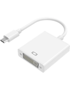 Adaptor Video APC Electronic APC-631001, Type-C - DVI-D (F), 0,1m, Alb
