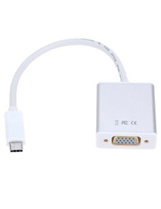 Adaptor Video APC Electronic APC-631006, Type-C - VGA D-Sub, 0,15m, Alb 2