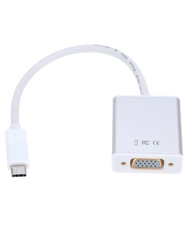 Видеоадаптер APC Electronic APC-631006, Type-C - VGA D-Sub, 0,15м, Белый