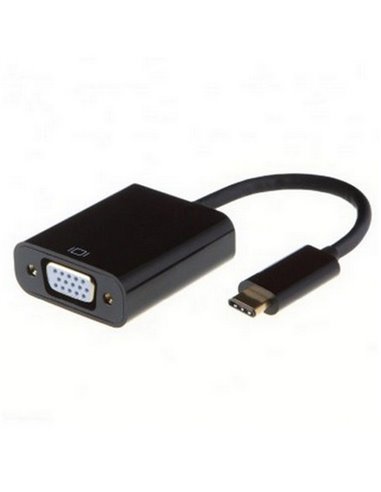 Видеоадаптер APC Electronic APC-631008, Type-C - VGA D-Sub, 0,15м, Чёрный