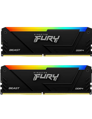 Memorie RAM Kingston FURY Beast RGB, DDR4 SDRAM, 3600 MHz, 16GB, KF436C17BB2AK2/16