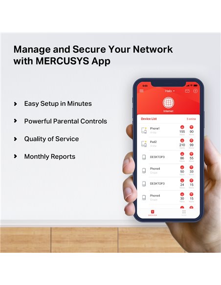 Sistem Wi-Fi Mesh MERCUSYS Halo H50G (2-pack), Alb