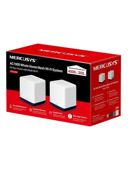Sistem Wi-Fi Mesh MERCUSYS Halo H50G (2-pack), Alb