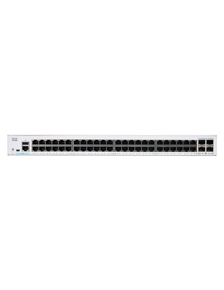 Сетевой коммутатор Cisco CBS250-48T, 48x 10/100/1000 Мбит/с, 4x SFP