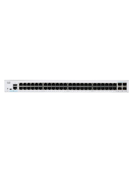 Сетевой коммутатор Cisco CBS250-48T, 48x 10/100/1000 Мбит/с, 4x SFP