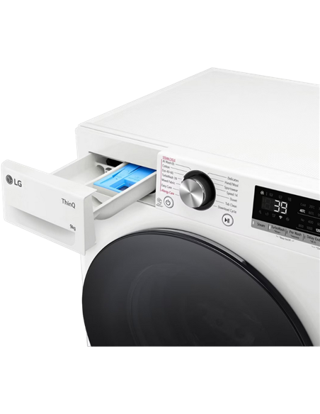 Mașină de spălat LG F2WR709S2W, 9kg, Alb