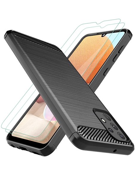 Чехол книжка Cellularline Book Case 3 - Galaxy A32 4G, Чёрный