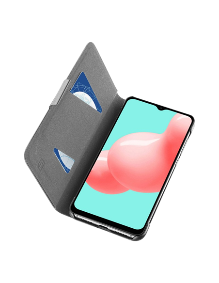 Чехол книжка Cellularline Book Case 3 - Galaxy A32 4G, Чёрный