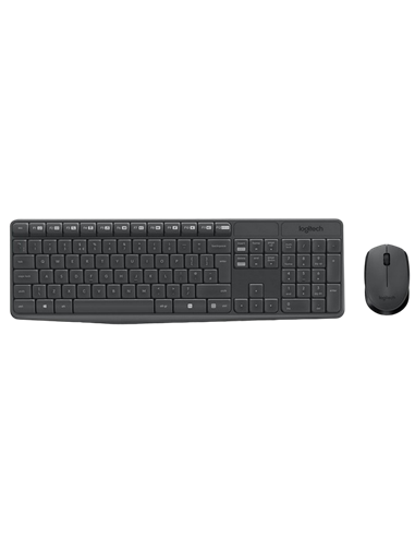 Set Tastatură + Mouse Logitech MK235, Fără fir, Grey
