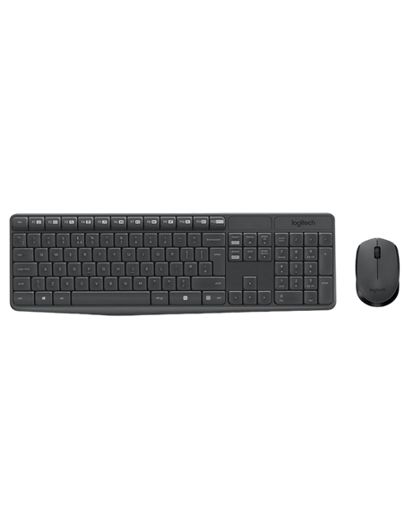 Set Tastatură + Mouse Logitech MK235, Fără fir, Grey