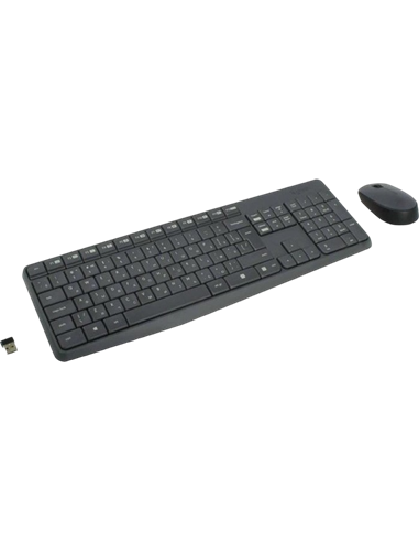 Set Tastatură + Mouse Logitech MK235, Fără fir, Grey