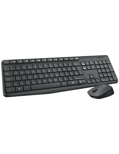 Set Tastatură + Mouse Logitech MK235, Fără fir, Grey
