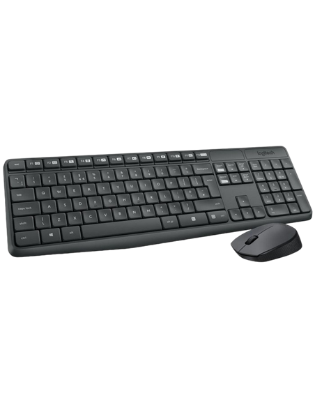 Set Tastatură + Mouse Logitech MK235, Fără fir, Grey