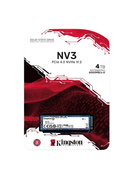 Накопитель SSD Kingston NV3, 4096Гб, SNV3S/4000G