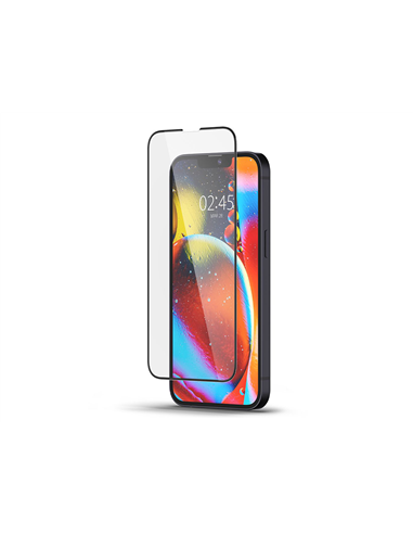 Защитное стекло Spigen iPhone 14 Plus, Glass FC, Чёрный