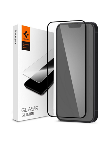 Защитное стекло Spigen iPhone 14 Plus, Glass FC, Чёрный