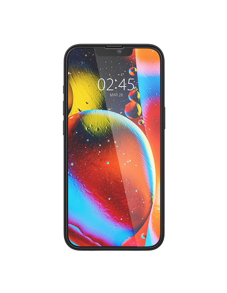 Защитное стекло Spigen iPhone 14 Plus, Glass FC, Чёрный