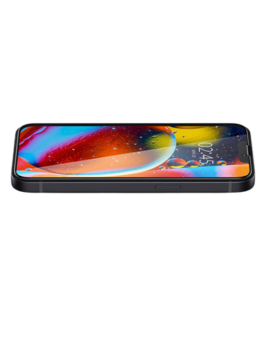 Защитное стекло Spigen iPhone 14 Plus, Glass FC, Чёрный