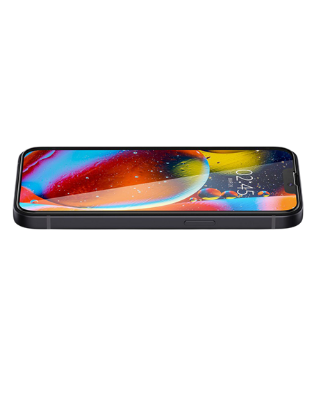 Защитное стекло Spigen iPhone 14 Plus, Glass FC, Чёрный