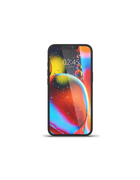 Защитное стекло Spigen iPhone 14 Plus, Glass FC, Чёрный