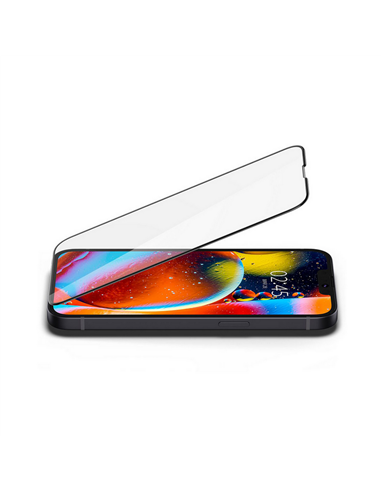 Защитное стекло Spigen iPhone 14 Plus, Glass FC, Чёрный
