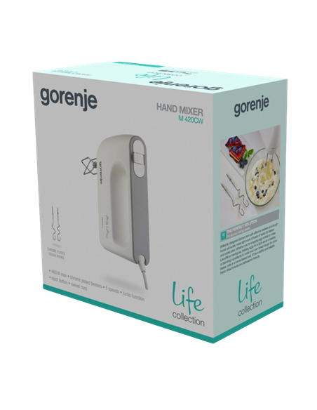 Миксер ручной Gorenje M420CW, Белый