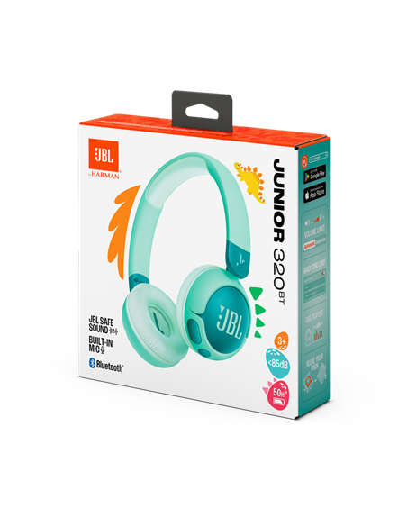 Căști JBL JR320BT, Verde